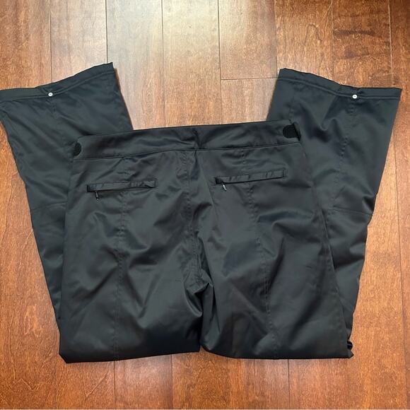 NILS Women’s Satin-y Black Snow Pants, Size 12 - Picture 8 of 12
